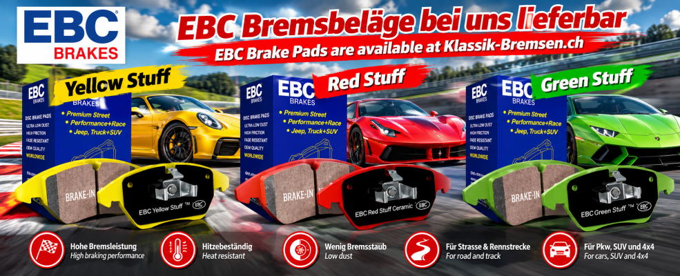EBC Bremsbeläge lieferbar bei www.ebcbremsen.ch