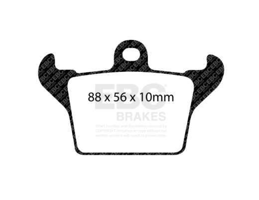 EBC DP1719 Ultimax Scheibenbremsbelagsatz 88x56x10mm