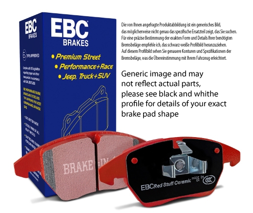 EBC Brakes Redstuff 3000 Series Sport Scheibenbremsatz 110x68x14mm EBC Brakes Redstuff 3000 Series Sport Scheibenbremsatz 110x68x14mm