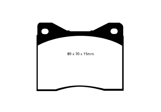 EBC DP4753/2R Yellowstuff Brake Pad 4000 Series Sport Set 89x70x15mm EBC DP4753/2R Yellowstuff Brake Pad 4000 Series Sport Set 89x70x15mm