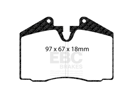 EBC DP4612R Scheibenbremssatz Yellowstuff 4000 Series Street 97x67x18mm