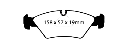 EBC DP4414R Scheibenbremssatz Yellowstuff 4000 Series Street 158x57x19mm EBC DP4414R Scheibenbremssatz Yellowstuff 4000 Series Street 158x57x19mm