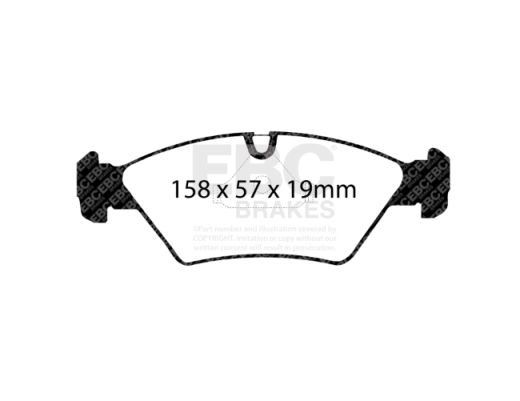 EBC DP4414R Yellowstuff 4000 Series Street Scheibenbremssatz 158x57x19mm