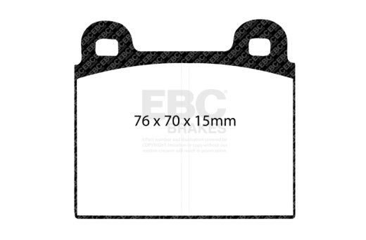 EBC DP2103 Greenstuff Brake Pad 2000 Series Sport Set 76x68mm