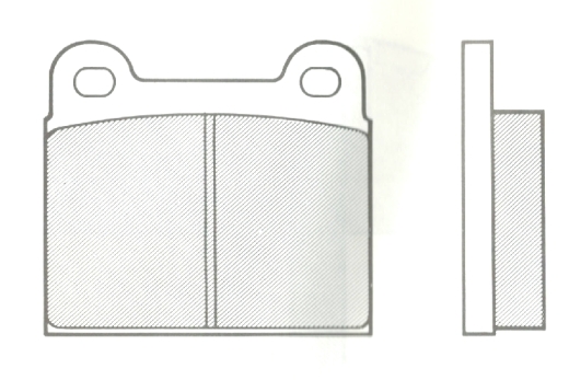 EBC DP2104 Greenstuff Brake Pad 2000 Series Sport Set 61x56mm EBC DP2104 Greenstuff Brake Pad 2000 Series Sport Set 61x56mm