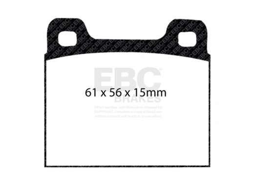 EBC DP2104 Greenstuff 2000 Series Sport Scheibenbremsbelag Satz 61x56x15mm