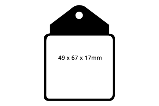 EBC Greenstuff Brake Pad 2000 Series Sport Set 67x49x17mm