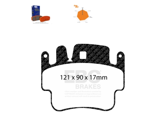 EBC Orangestuff 9000 Series Race Brake Pad Set