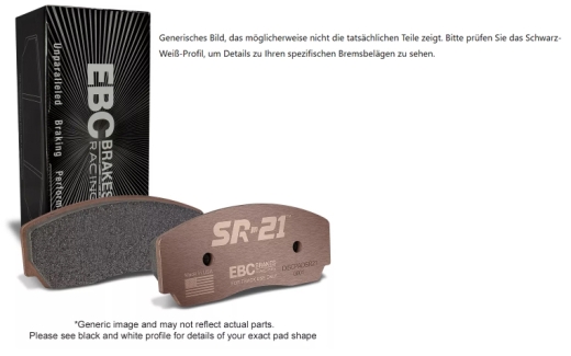 EBC DP81110.16SR21 Sintered Race Scheibenbremsbeläge 132x67x16mm