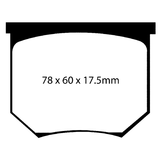 EBC DP4035R Yellowstuff Brake Pad 4000 Series Sport Set