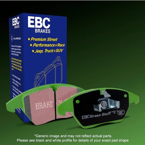 EBC Greenstuff Brake Pad 2000 Series Sport Set 76x58x15mm