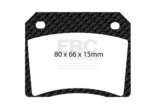 EBC DP4101R Yellowstuff Scheibenbremsbelagsatz 4000 Series Sport 80x66x15mm