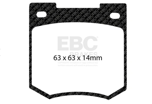 EBC DP2106 Greenstuff Scheibenbremsbelag Satz 2000 Series Sport 63x63x14mm