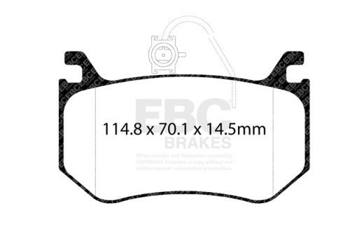 EBC DP52326NDX Bluestuff Brake Pad 5000 Series TrackDay Set