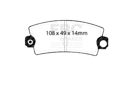 EBC DP2189 Greenstuff Brake Pad 2000 Series Sport Set