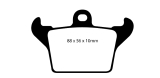 EBC DP1719 Ultimax Brake Pad OE Replacement Set 88x56x10mm Bremsbelagsatz