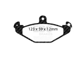 EBC DP2885/2 Greenstuff Brake Pad 2000 Series Sport Set 123x59x12mm