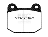 EBC DP2197/2 Greenstuff Brake Pad 2000 Series Sport Set 77.5x65x14mm