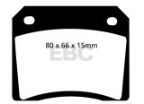 EBC DP2101 Greenstuff Brake Pad 2000 Series Sport Set (ca 80x66mm) Bremsbelagsatz