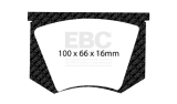 EBC DP4100R Yellowstuff Brake Pad 4000 Series Sport Set 100x66x16mm