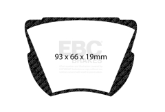 EBC DB2199 Greenstuff 2000 Series Sport Scheibenbremsbelagsatz 93x66x19mm