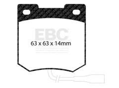 EBC DP353 Ultimax Original Scheibenbremsbelag Satz 63x63x14mm, mit Kontaktkabel